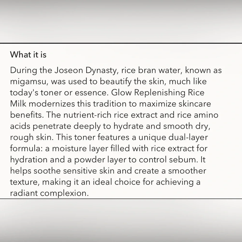 Beauty of Joseon Glow Replenishing Rice Milk Toner - Picture 7 of 9